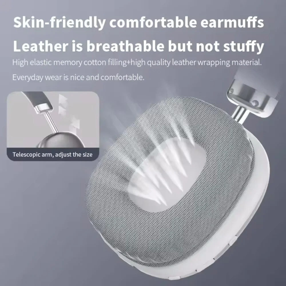 ANC Hybrid Noise Cancelling Wireless Bluetooth 5.4 Headphone 40MM Speaker Music Sports Over the Ear HiFi Headsets for iphone