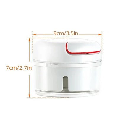 400ml Manual Meat Mincer Garlic Chopper Rotate Garlic Press Crusher