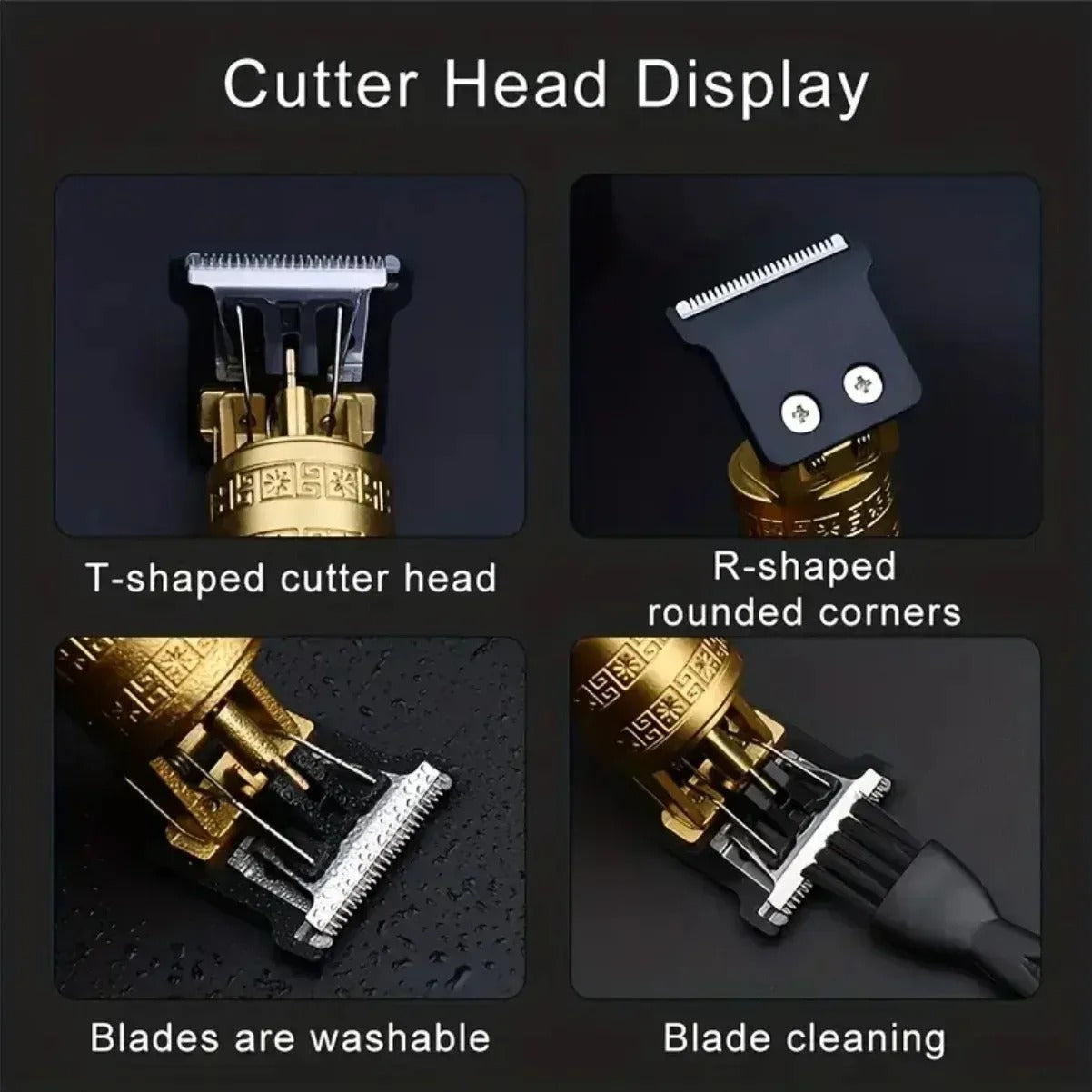 New Shaver Men's Retro Hair Cut T9 Professional Hair Cutting Machine Rechargeable Beard Shaver Electric Hair Clipper Trimmer