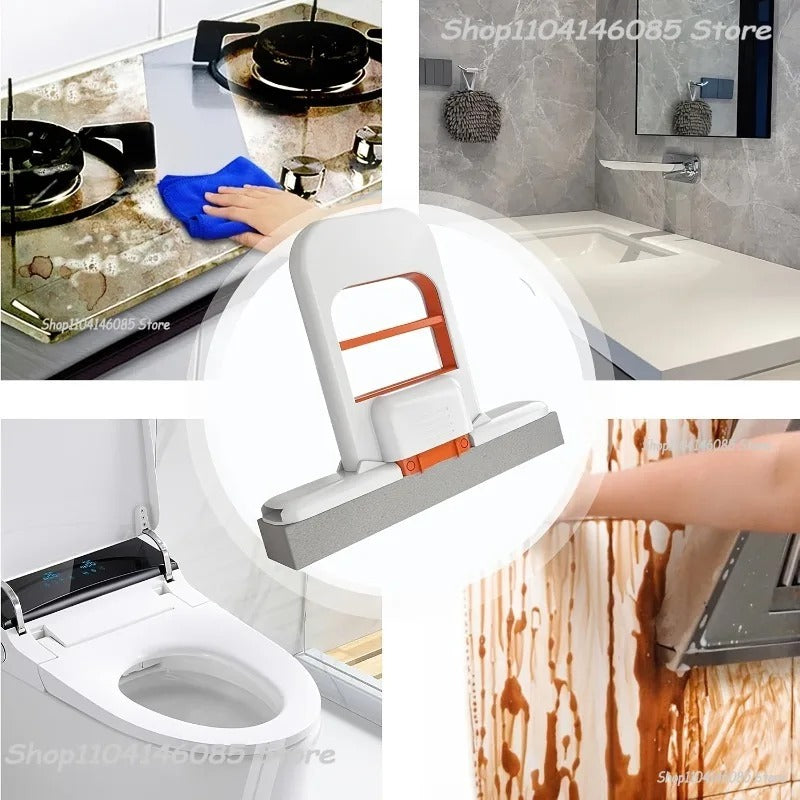 Mini Sponge Mop Hand-free Wash Mops Mini Portable Super Absorbent Mop for Desktop Floor Bathroom Kitchen Glass Car Cleaning