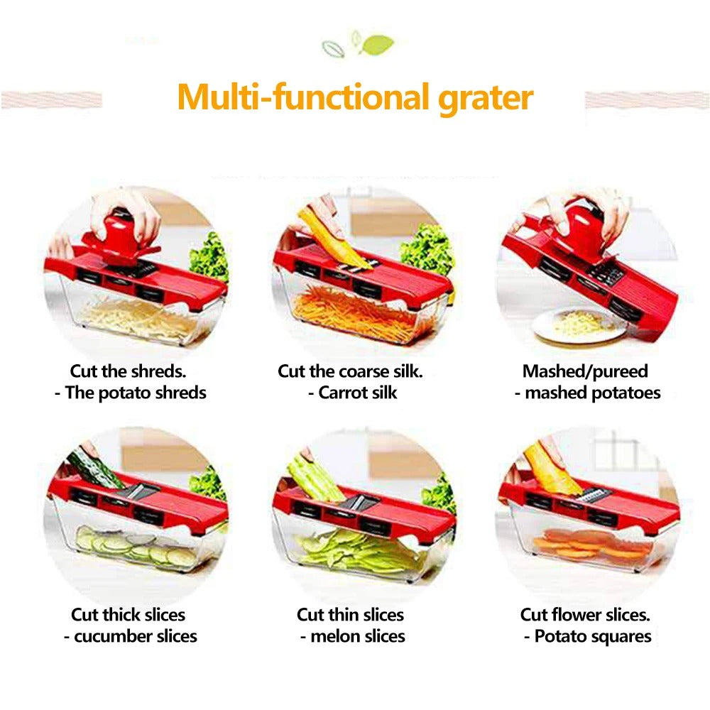 Vegetable Cutter with Steel Blade Slicer Potato Peeler