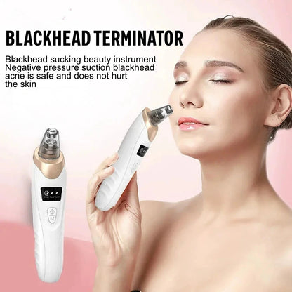 Blackhead Remover Vacuum Suction USB Rechargeable Facial Pore Cleaner Comedone Spot Acne Pimple Black Head Extractor Care Tools
