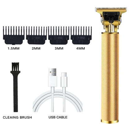 New Shaver Men's Retro Hair Cut T9 Professional Hair Cutting Machine Rechargeable Beard Shaver Electric Hair Clipper Trimmer