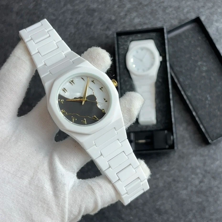 2026 Modern Minimalist Sketch Creative Design Waterproof Women's Watch Creative Middle East Arabic Numeral Quartz Men's Watch