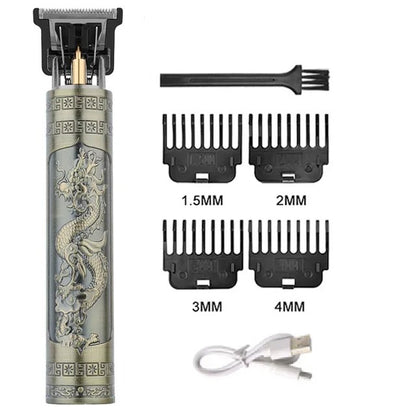 New Shaver Men's Retro Hair Cut T9 Professional Hair Cutting Machine Rechargeable Beard Shaver Electric Hair Clipper Trimmer