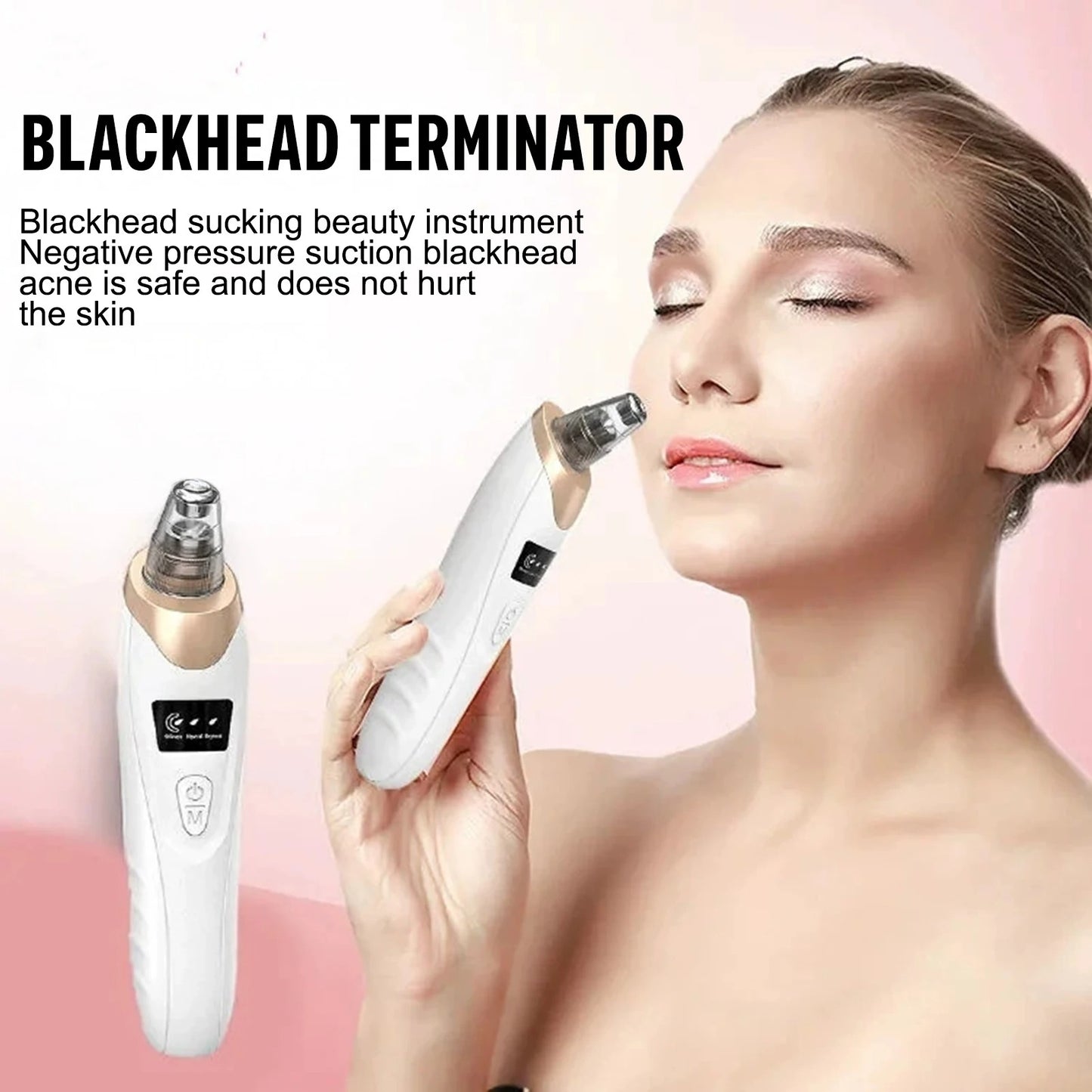 Blackhead Remover Vacuum Suction USB Rechargeable Facial Pore Cleaner Comedone Spot Acne Pimple Black Head Extractor Care Tools