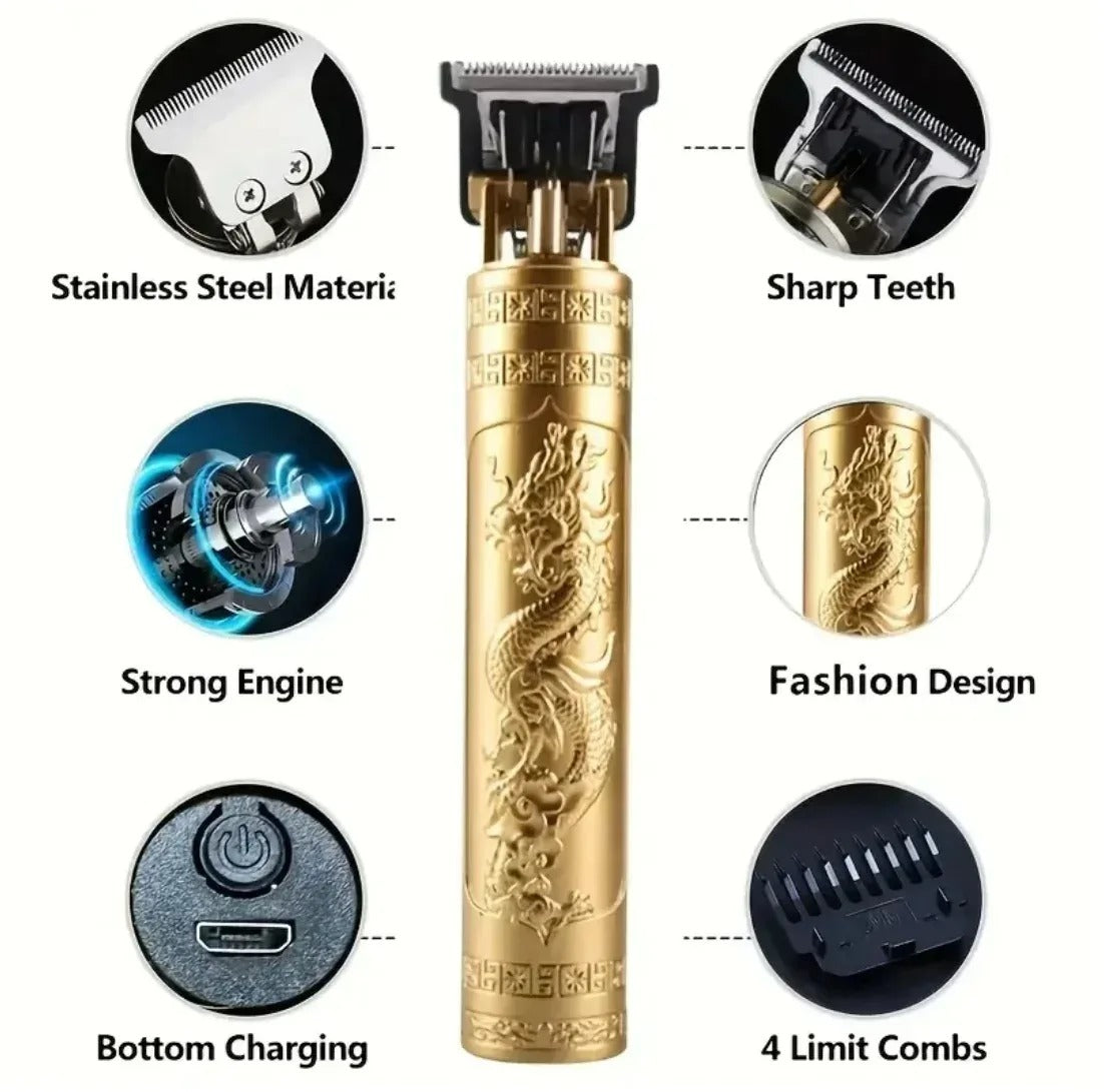 New Shaver Men's Retro Hair Cut T9 Professional Hair Cutting Machine Rechargeable Beard Shaver Electric Hair Clipper Trimmer
