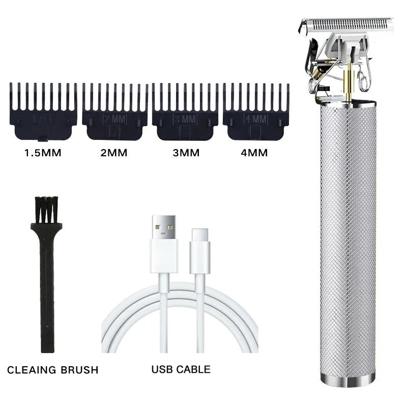 New Shaver Men's Retro Hair Cut T9 Professional Hair Cutting Machine Rechargeable Beard Shaver Electric Hair Clipper Trimmer