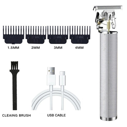 New Shaver Men's Retro Hair Cut T9 Professional Hair Cutting Machine Rechargeable Beard Shaver Electric Hair Clipper Trimmer