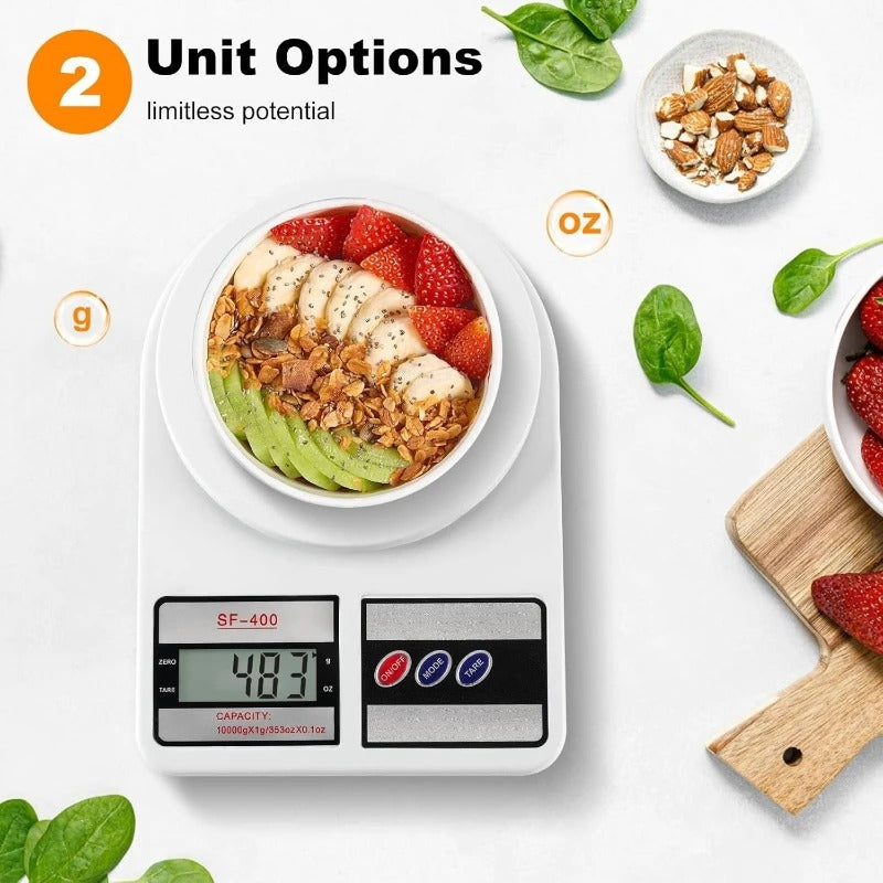 Electronic Digital Kitchen Scale SF-400 10kg/1g Food Weight Scale Baking Cookin Diet Precision Balance Measuring Tool Food Scale