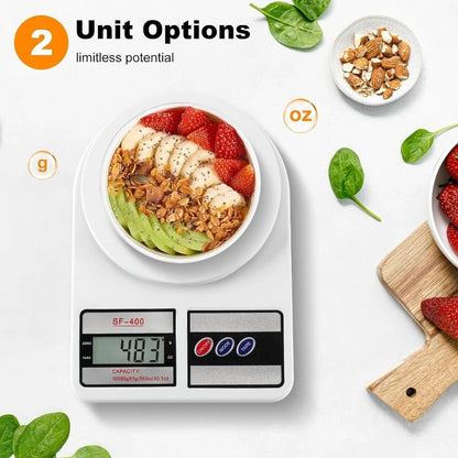 Electronic Digital Kitchen Scale SF-400 10kg/1g Food Weight Scale Baking Cookin Diet Precision Balance Measuring Tool Food Scale
