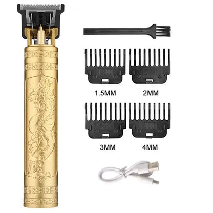 New Shaver Men's Retro Hair Cut T9 Professional Hair Cutting Machine Rechargeable Beard Shaver Electric Hair Clipper Trimmer