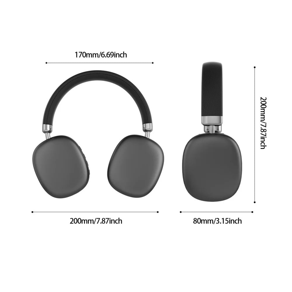 ANC Hybrid Noise Cancelling Wireless Bluetooth 5.4 Headphone 40MM Speaker Music Sports Over the Ear HiFi Headsets for iphone