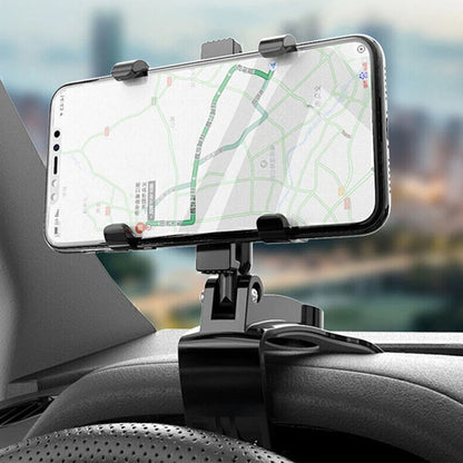 Car Dashboard Support 360 Degree Rotating Auto Grip Mobile Phone Fixed Bracket Multi-function Instrument Cluster Phone Holder