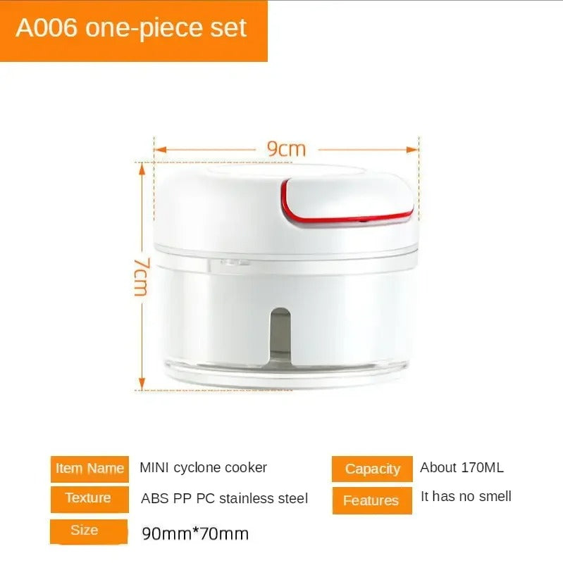400ml Manual Meat Mincer Garlic Chopper Rotate Garlic Press Crusher