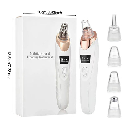 Blackhead Remover Vacuum Suction USB Rechargeable Facial Pore Cleaner Comedone Spot Acne Pimple Black Head Extractor Care Tools