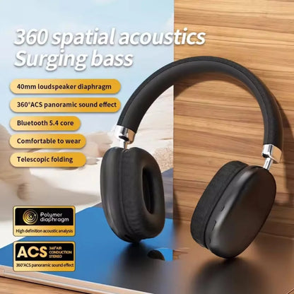 ANC Hybrid Noise Cancelling Wireless Bluetooth 5.4 Headphone 40MM Speaker Music Sports Over the Ear HiFi Headsets for iphone