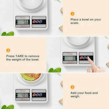 Electronic Digital Kitchen Scale SF-400 10kg/1g Food Weight Scale Baking Cookin Diet Precision Balance Measuring Tool Food Scale