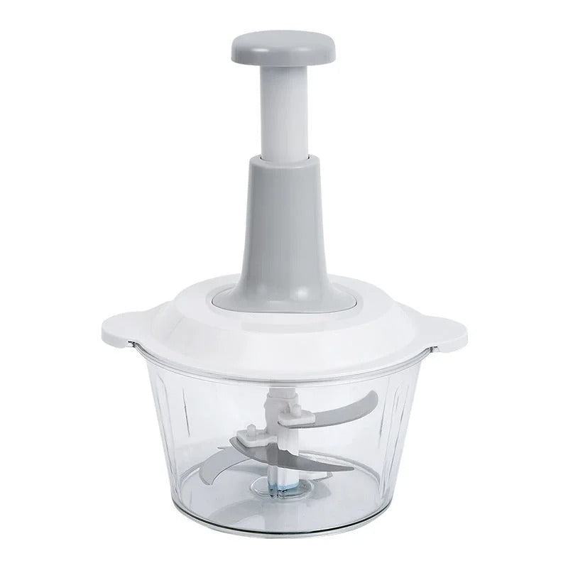 Manual Press Garlic Paste Processor, Press Type Vegetable Slicer, Household Multifunctional Meat Grinder
