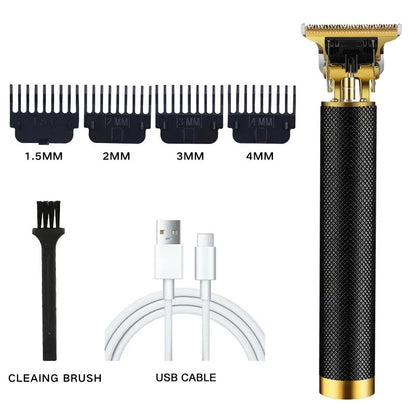 New Shaver Men's Retro Hair Cut T9 Professional Hair Cutting Machine Rechargeable Beard Shaver Electric Hair Clipper Trimmer