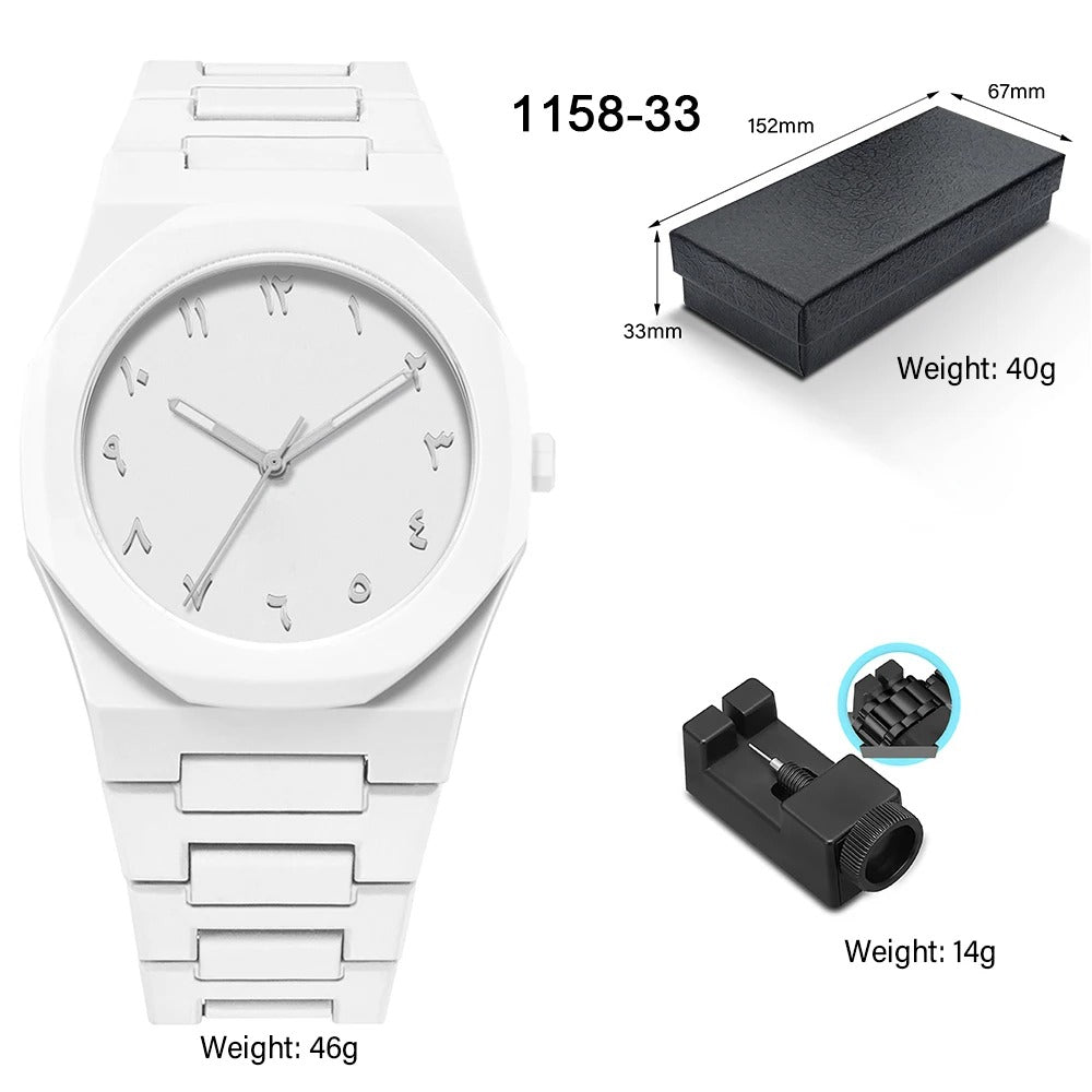 2026 Modern Minimalist Sketch Creative Design Waterproof Women's Watch Creative Middle East Arabic Numeral Quartz Men's Watch