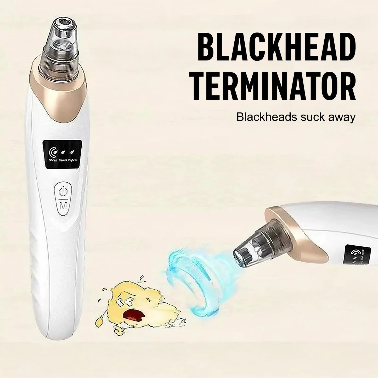 Blackhead Remover Vacuum Suction USB Rechargeable Facial Pore Cleaner Comedone Spot Acne Pimple Black Head Extractor Care Tools