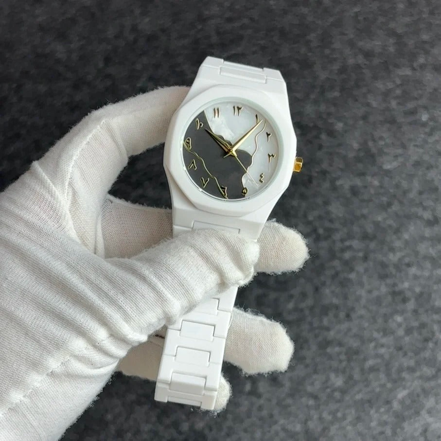 2026 Modern Minimalist Sketch Creative Design Waterproof Women's Watch Creative Middle East Arabic Numeral Quartz Men's Watch