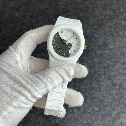 2026 Modern Minimalist Sketch Creative Design Waterproof Women's Watch Creative Middle East Arabic Numeral Quartz Men's Watch