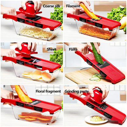 Vegetable Cutter with Steel Blade Slicer Potato Peeler