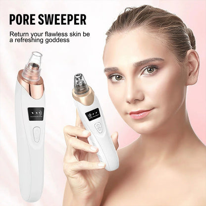 Blackhead Remover Vacuum Suction USB Rechargeable Facial Pore Cleaner Comedone Spot Acne Pimple Black Head Extractor Care Tools
