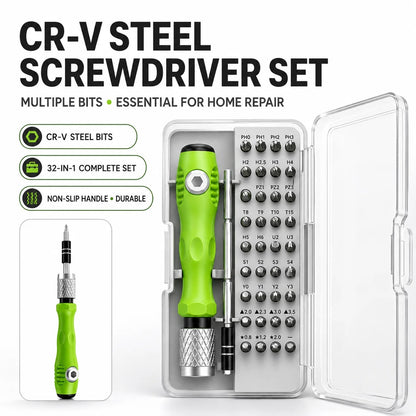 32 in 1 Multifunctional Screwdriver Set Magnetic Screw Driver Bits Mini Household Repair Tool for Phone Watch PC TV