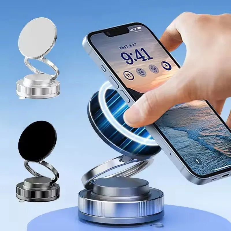 360° Rotating Magnetic Phone Holder, Foldable & Retractable,