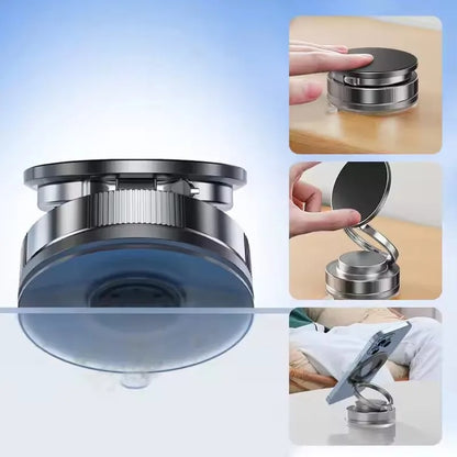 360° Rotating Magnetic Phone Holder, Foldable & Retractable,