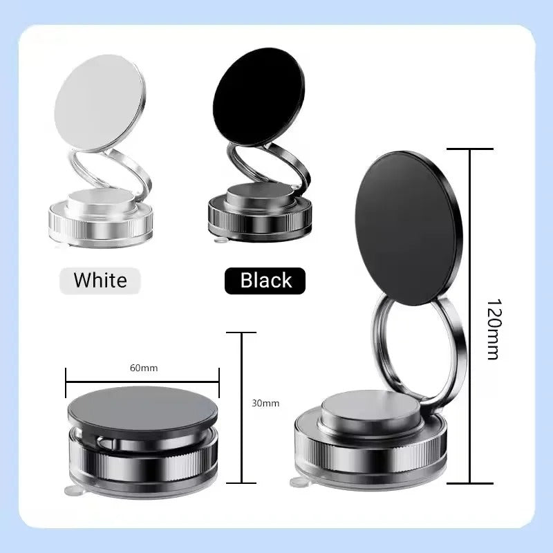360° Rotating Magnetic Phone Holder, Foldable & Retractable,