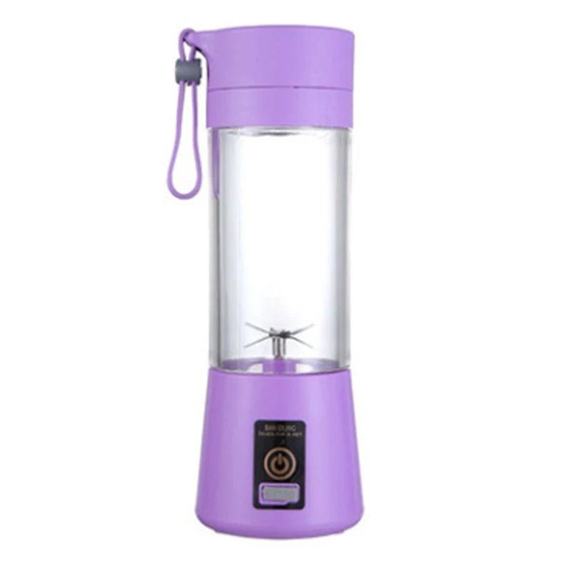 Portable Fruit Juice Cup USB Rechargeable Electric 6 Blades Juicer Cup Machine Mini 380ml Blender Fruit Smoothie Food Juicer