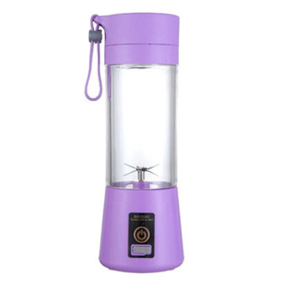 Portable Fruit Juice Cup USB Rechargeable Electric 6 Blades Juicer Cup Machine Mini 380ml Blender Fruit Smoothie Food Juicer