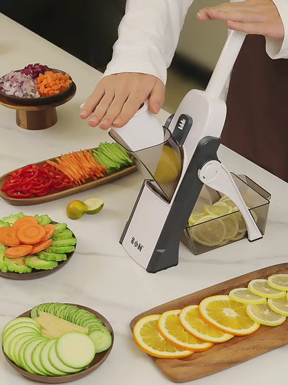 5 in 1 Multifunctional Vegetable Cutter Household Kitchen Radish Grater Slicer Shredded Garlic Cutter Kitchen Tools Accessories